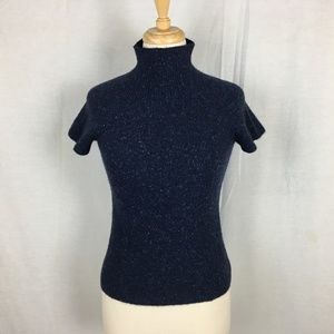 Elie Tahari 100% Cashmere Mock Neck Sweater S/P